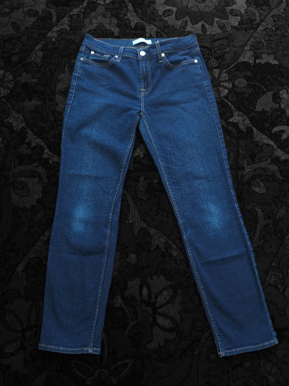 7 For All Mankind Roxanne Ankle Vintage Medium Wash Jeans Size 28 GUC